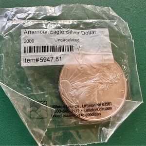 2009 American Silver Eagle $1 • 1 oz .999 Fine Silver • Uncirculated • Toned